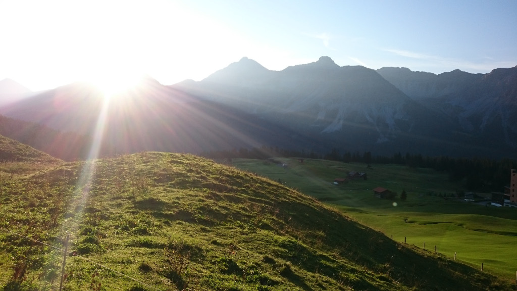 Gigantische Morgenstimmung kurz nach dem Start